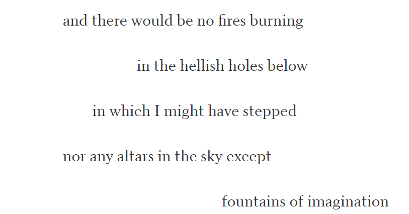 An extract from a Ferlinghetti poem